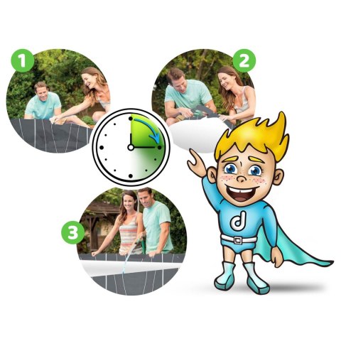 Basen ogrodowy stelażowy 457 x 107 cm 13w1 Bestway 561GD