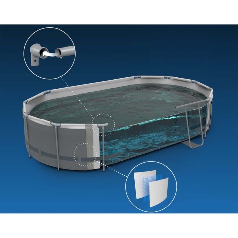 Basen ogrodowy stelażowy 549 x 274 x 122 cm12w1 Bestway 56716N