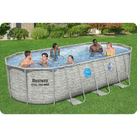 Basen ogrodowy stelażowy 549 x 274 x 122 cm12w1 Bestway 56716N