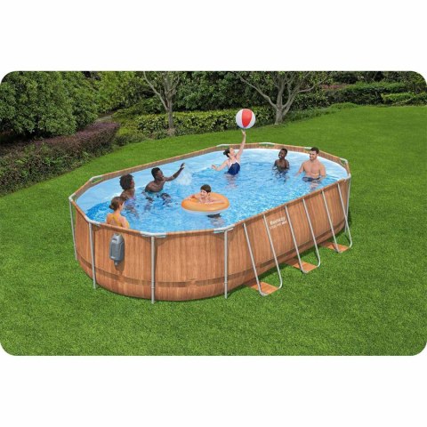 Basen ogrodowy stelażowy 610 x 366 x 122 cm 13w1 Bestway 56719N