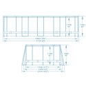 Basen ogrodowy stelażowy 610 x 366 x 122 cm 13w1 Bestway 56719N