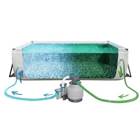Basen ogrodowy stelażowy 640 x 274 x 132 cm 6w1 Bestway 5612B