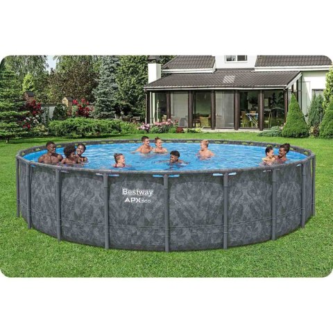 Basen ogrodowy stelażowy 671 x 132 cm 11w1 Bestway 561JZ