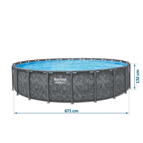 Basen ogrodowy stelażowy 671 x 132 cm 11w1 Bestway 561JZ