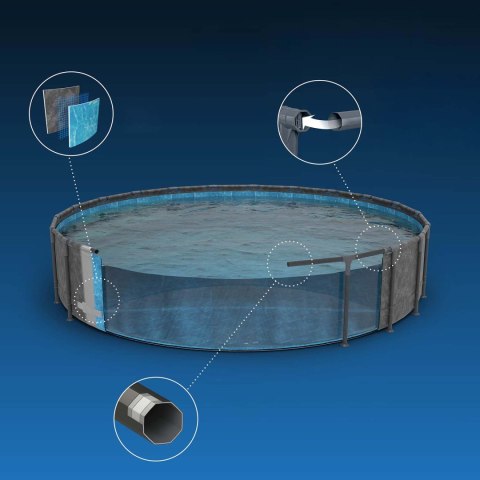 Basen ogrodowy stelażowy 671 x 132 cm 11w1 Bestway 561JZ