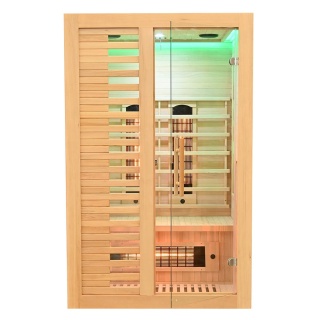 Sauna na podczerwień z kamieniem solnym 120x100x190 cm 2-osobowa Infrared