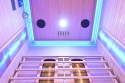 Sauna na podczerwień z kamieniem solnym 120x100x190 cm 2-osobowa Infrared