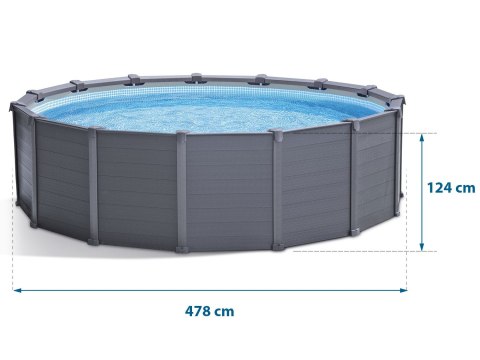 Basen ogrodowy panelowy 478 x 124 cm 11w1 INTEX 26384