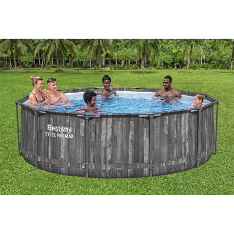 Basen ogrodowy stelażowy 366 x 100 cm 18w1 Bestway 5614X + maszynka do baniek GRATIS