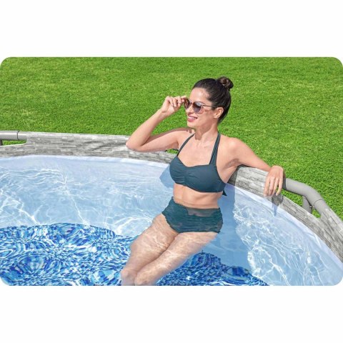 Basen ogrodowy stelażowy 488 x 305 x 107 cm 11w1 Bestway 56946