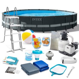 Basen ogrodowy stelażowy 610 x 122 cm 17w1 INTEX 26334