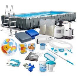 Basen ogrodowy stelażowy 975 x 488 x 132 cm 17w1 INTEX 26374