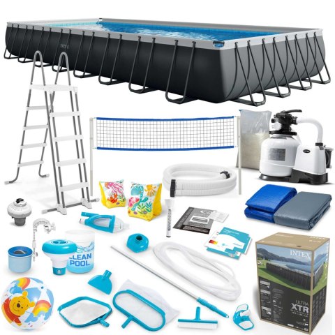 Basen ogrodowy stelażowy 975 x 488 x 132 cm 21w1 INTEX 26378