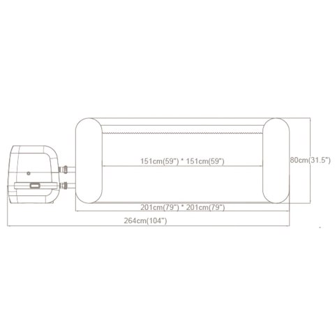 Dmuchane SPA Lay-Z Maldives Pro 7 osobowe Bestway 6001U