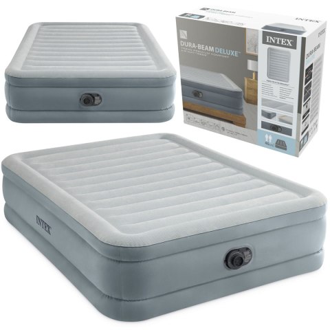Materac dmuchany 203x152x46 cm z wbudowaną pompką elektryczną INTEX 64824ND