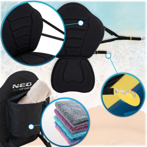 Siedzisko piankowe do deski SUP czarne