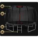 Trampolina ogrodowa profilowana 14ft/435cm z siatką wewnętrzną Neo-Sport
