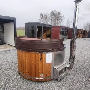 Balia ogrodowa 200 cm Hydromasaż+Piec Horyzontalny A04