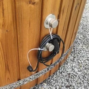 Balia ogrodowa 200 cm Hydromasaż+Piec Horyzontalny A04