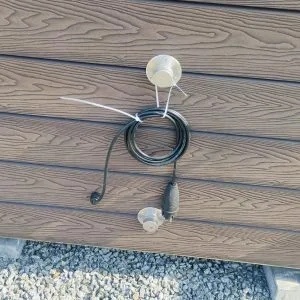 Balia ogrodowa 220 cm Akryl Black Marble A09