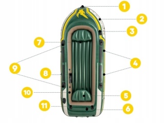 Ponton Seahawk 4 Set 351 x 145 x 48 cm INTEX 68351