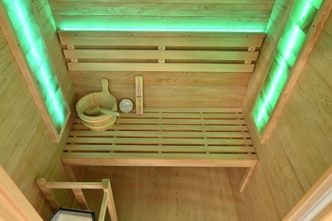 Sauna ogrodowa sucha z piecem HARVIA 4,5 kW 150X120X190CM 3 osobowa