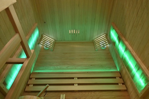 Sauna ogrodowa sucha z piecem HARVIA 4,5 kW 150X120X190CM 3 osobowa