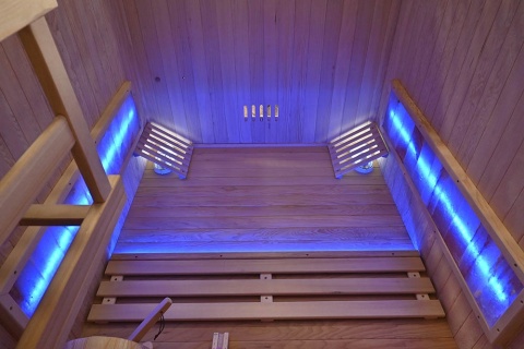 Sauna ogrodowa sucha z piecem HARVIA 4,5 kW 150X120X190CM 3 osobowa