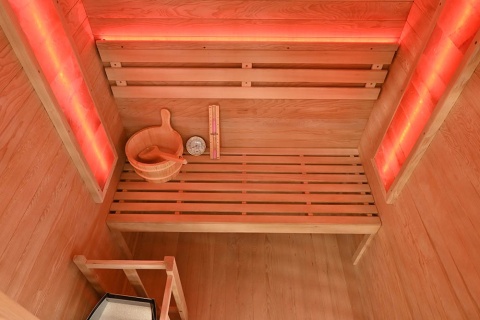 Sauna ogrodowa sucha z piecem HARVIA 4,5 kW 150X120X190CM 3 osobowa