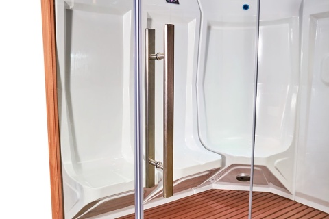 Sauna parowa 3 osobowa prawa 195x118x210 cm