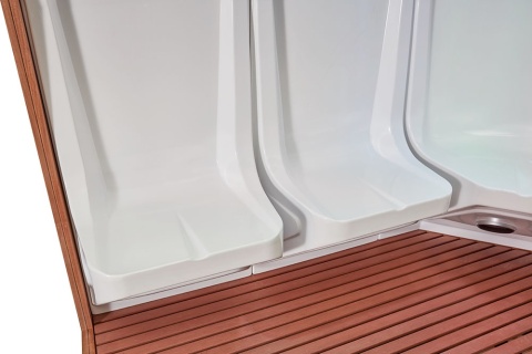 Sauna parowa 3 osobowa prawa 195x118x210 cm