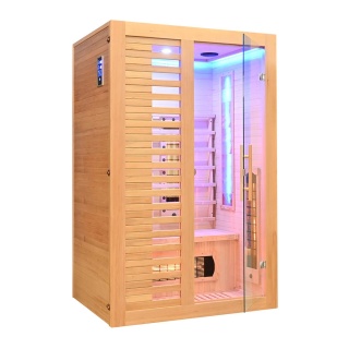 Sauna na podczerwień z kamieniem solnym+turmaliny 120×100×190 cm, 2-osobowa Infrared
