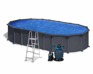 Basen ogrodowy stalowy Dream Pool Omega 610x375x132cm GRE