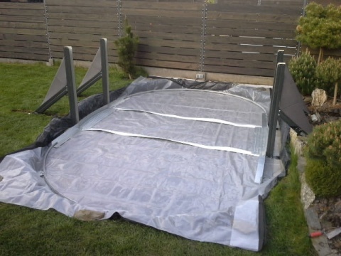Mata podkład pod basen 800x470 cm GRE
