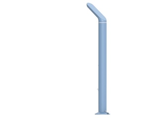 Prysznic ogrodowy solarny Gaverne 35 L aluminum niebieski Astralpool