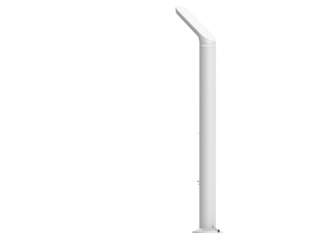 Prysznic ogrodowy solarny Gaverne 35 L aluminum srebrny Astralpool