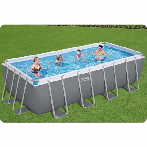 Basen ogrodowy stelażowy 488 x 244 x 122 cm 12w1 Bestway 56670