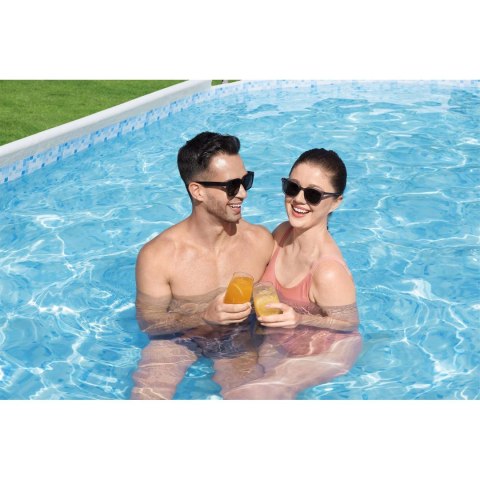Basen ogrodowy stelażowy 488 x 305 x 107 cm 18w1 Bestway 56448