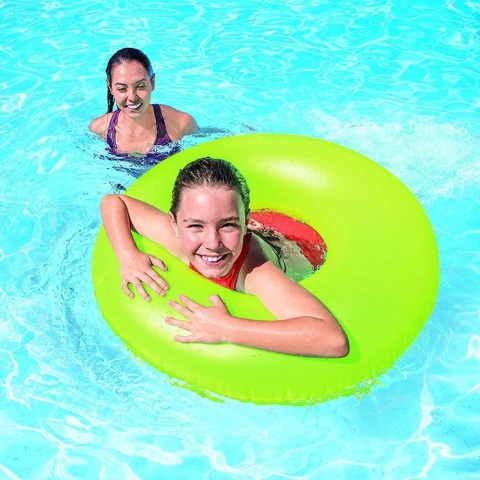 Koło do pływania Neon śr 91 cm - 3 kolory INTEX 59262 żółty