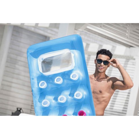 Materac plażowy z okienkiem 188 x 71 cm Bestway 43040 niebieski