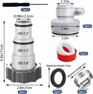 Adapter przyłączeniowy B 38-32 INTEX