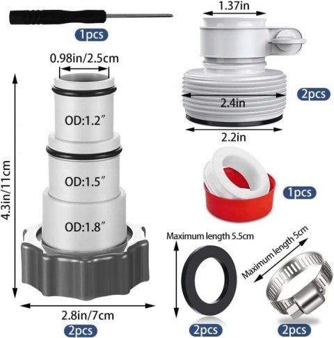 Adapter przyłączeniowy B 38-32 INTEX