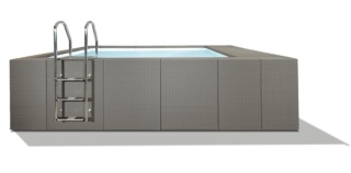 Basen ogrodowy 600x300x130 cm DolceVita Diva LTI Laghetto