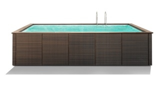 Basen ogrodowy ratanowy 500x200 cm DolceVita Ratan Laghetto