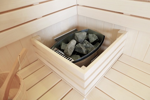Sauna sucha z piecem 6 kW + parowa 340x175x210 cm 4 osobowa