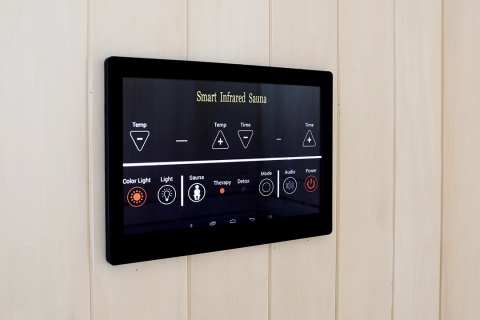 Sauna sucha z piecem 6 kW + parowa 340x175x210 cm 4 osobowa