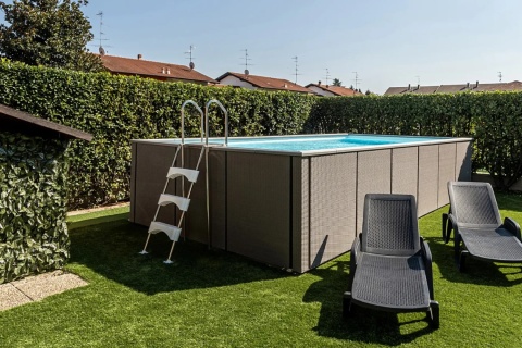 Basen ogrodowy ratanowy 500x300 cm DolceVita Ratan Laghetto