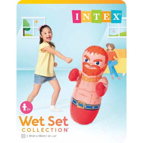 Dmuchany worek treningowy, zabawka bokser wańka wstańka 94 cm INTEX 44672