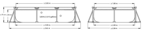 Basen ogrodowy stelażowy 300x200 cm 2w1 INTEX