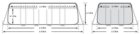 Basen ogrodowy stelażowy Ultra XTR 549x274 cm 5w1 INTEX